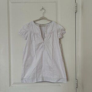 Bonpoint White Button Up Girls Dress sz 8
